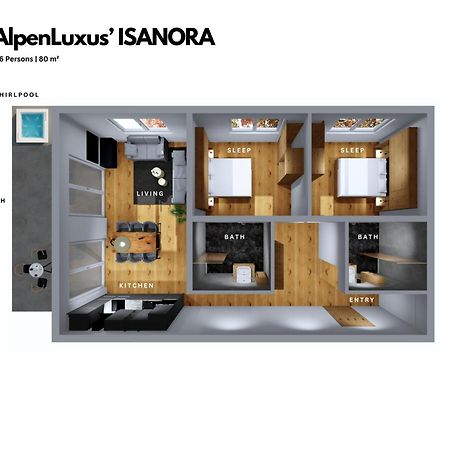 Isanora - Garden & Private Whirlpool By Alpenluxus Appartements Fügen Buitenkant foto